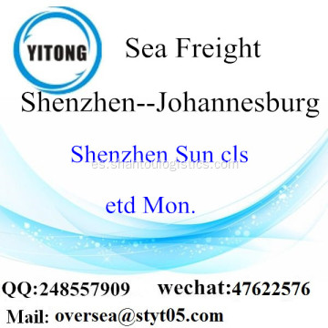 Puerto de Shenzhen LCL consolidación a Johannesburgo